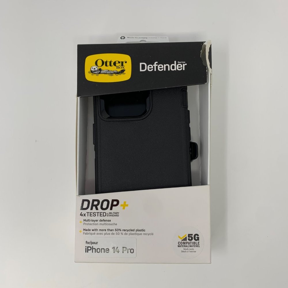 OtterBox Defender for iPhone 14 PRO Screenless Series Case & Belt Clip Holster